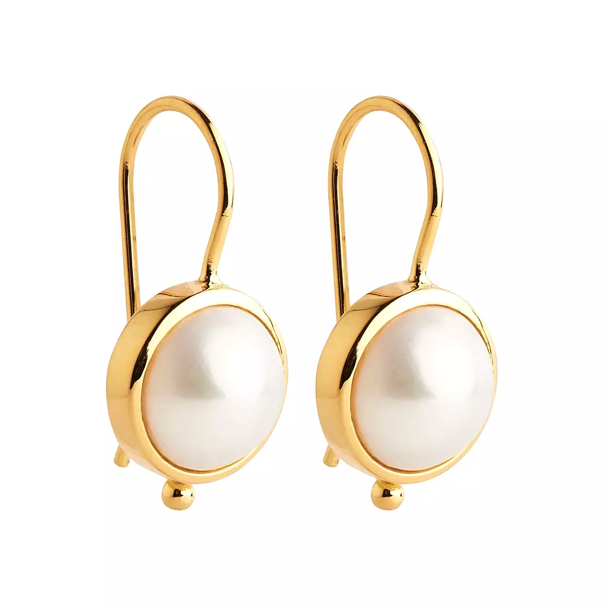 A Najo Garland Pearl Gold Earrings