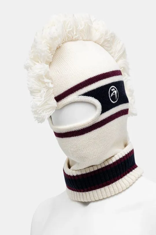 AMBUSH balaclava Fringe Knit Balaclava beige color BMLC001F24KNI0013131