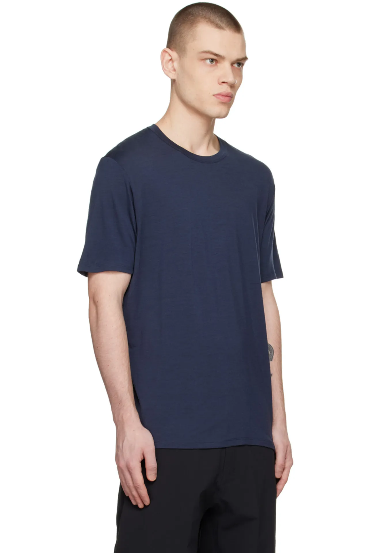 ARC'TERYX  |Crew Neck Wool Nylon Blended Fabrics Short Sleeves Outdoor