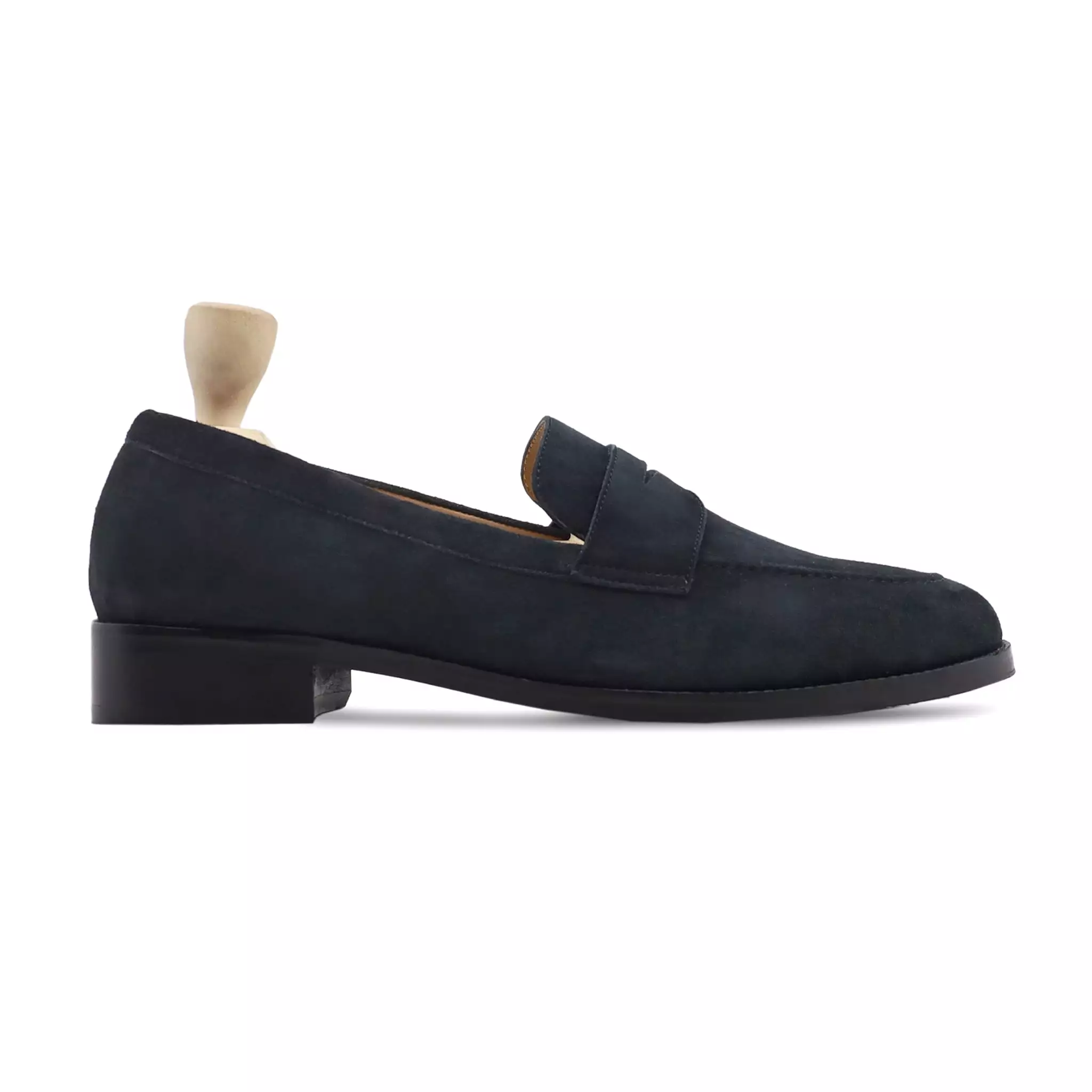 AWAS - NAVY BLUE KID SUEDE LOAFER