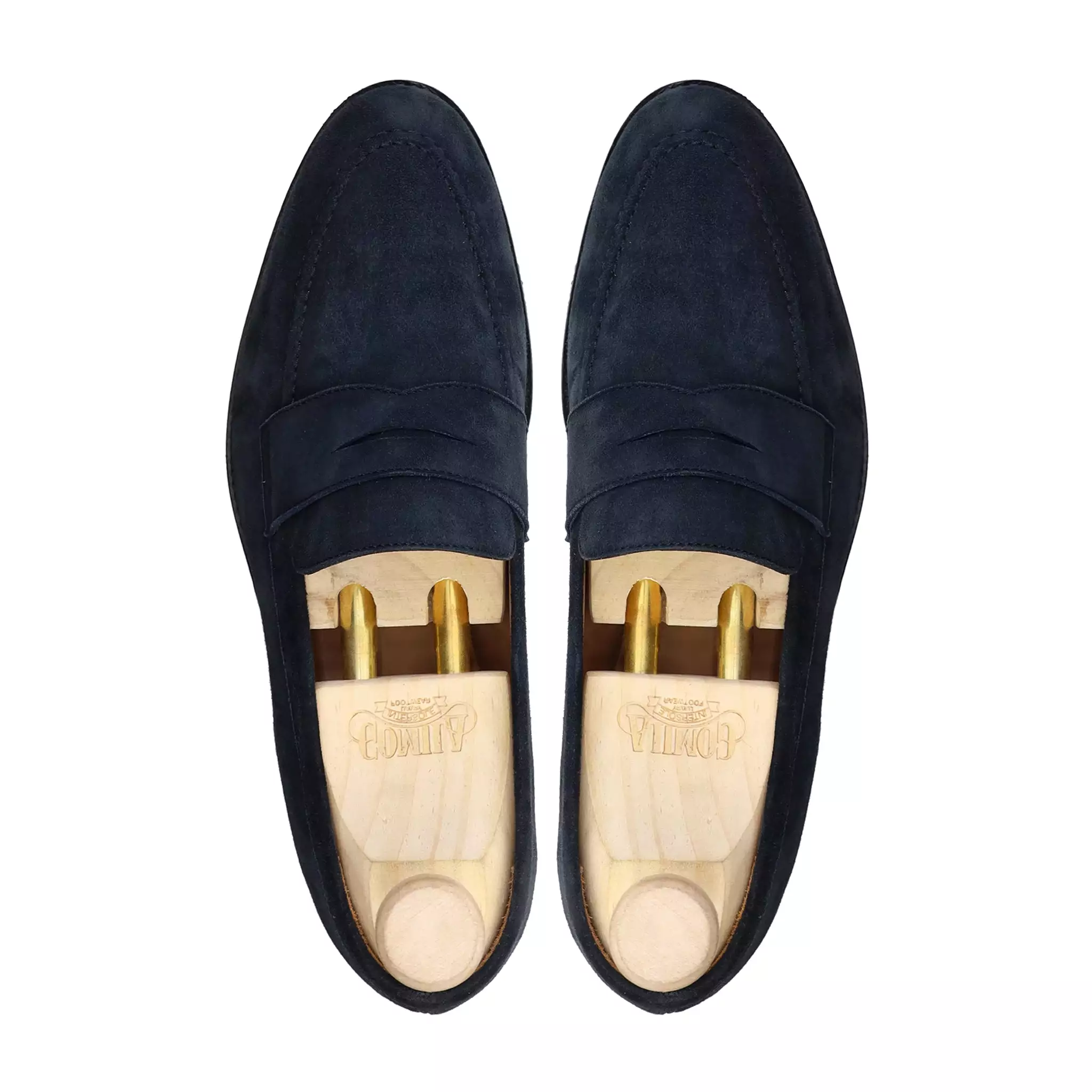 AWAS - NAVY BLUE KID SUEDE LOAFER