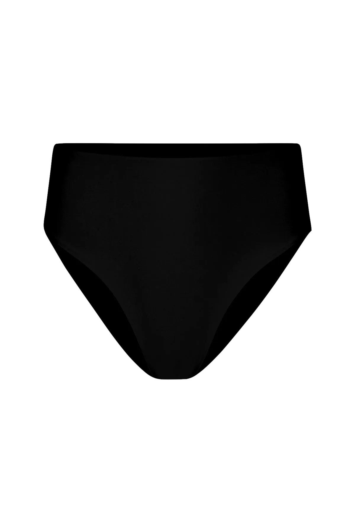 Bahia Bikini with Pearl & High-Waisted Bottom in Black - Bottom