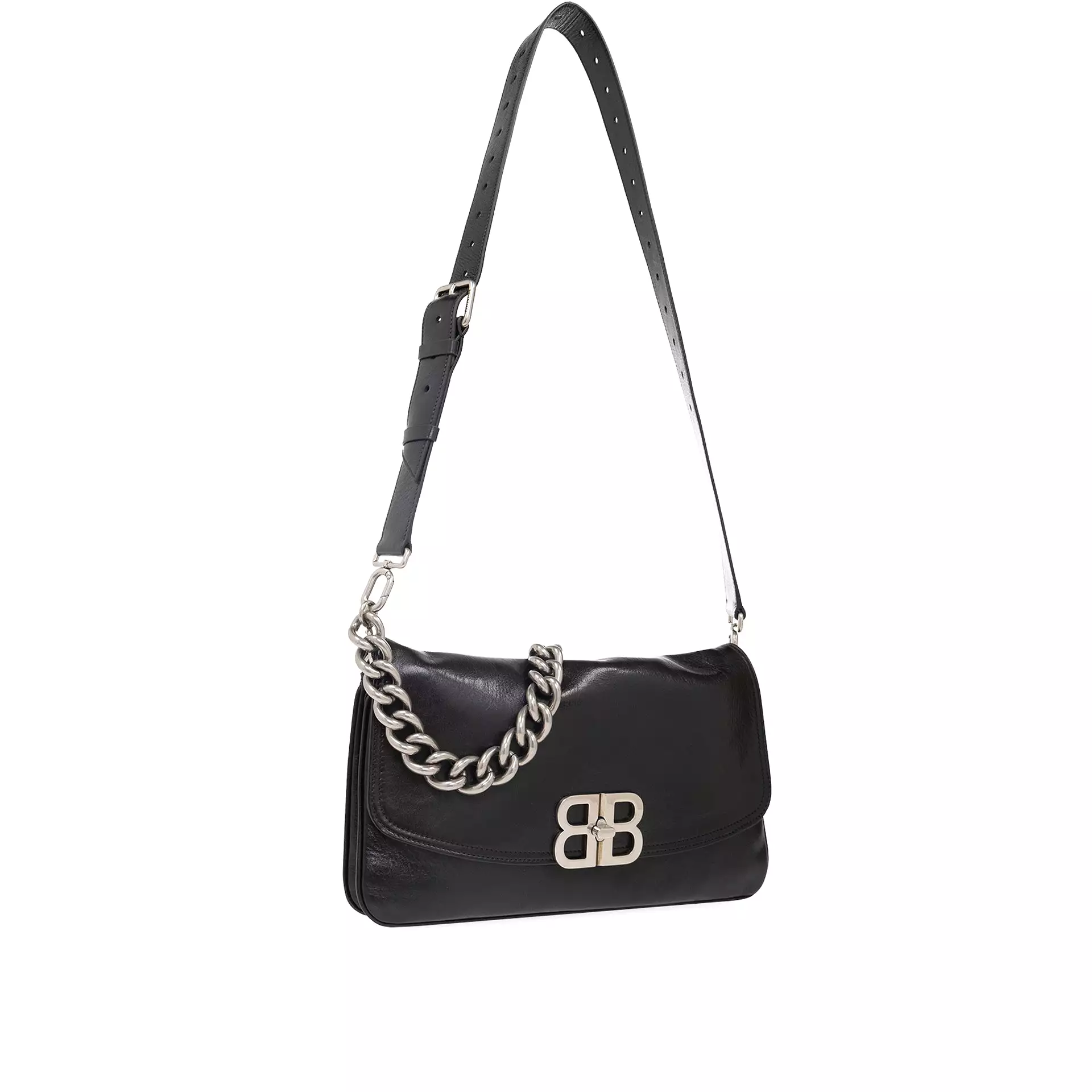 Balenciaga BB Soft Borsa media con patta