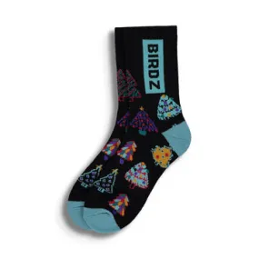 Birdz Kidz Merino Wool XMAS Socks - Black