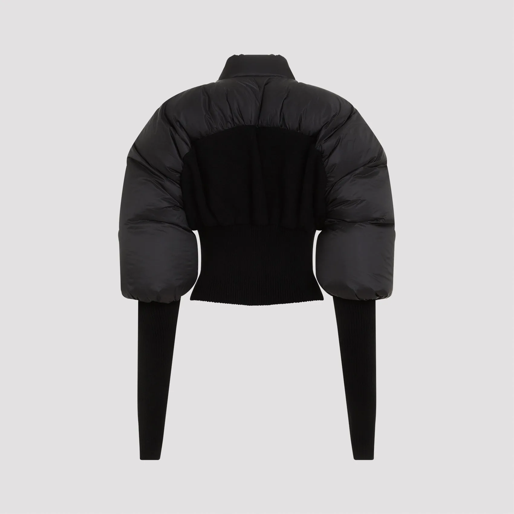 Black Duvetina Polyamide Coat