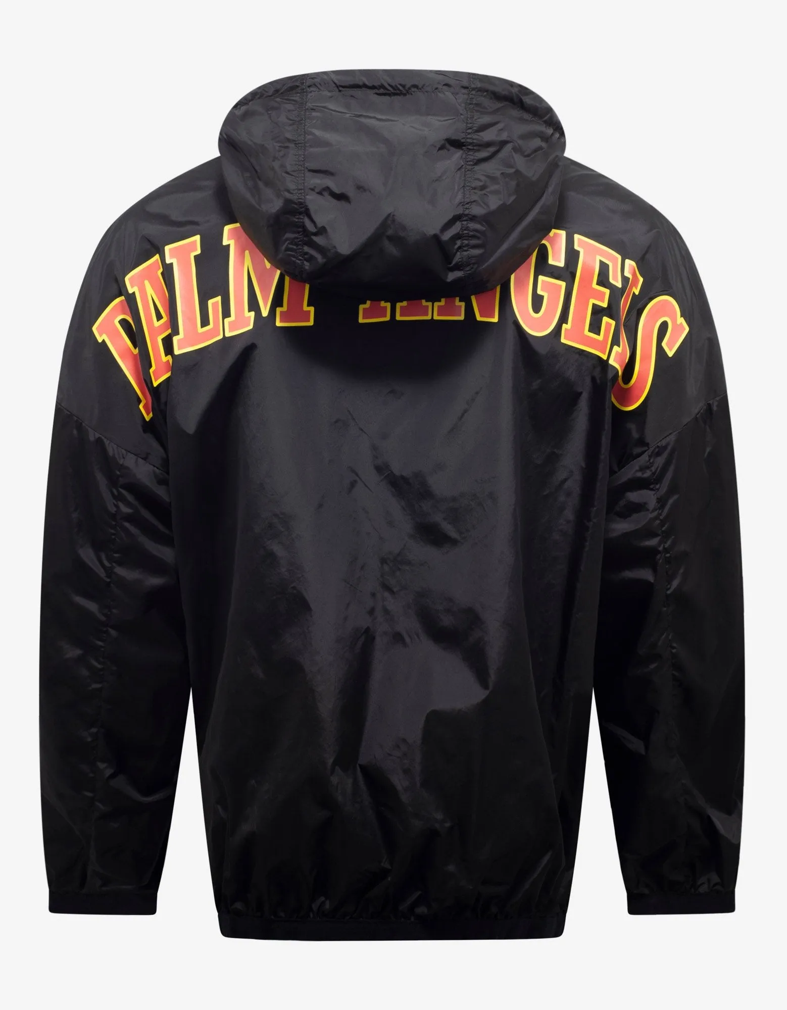 Black New College Logo Print Windbreaker