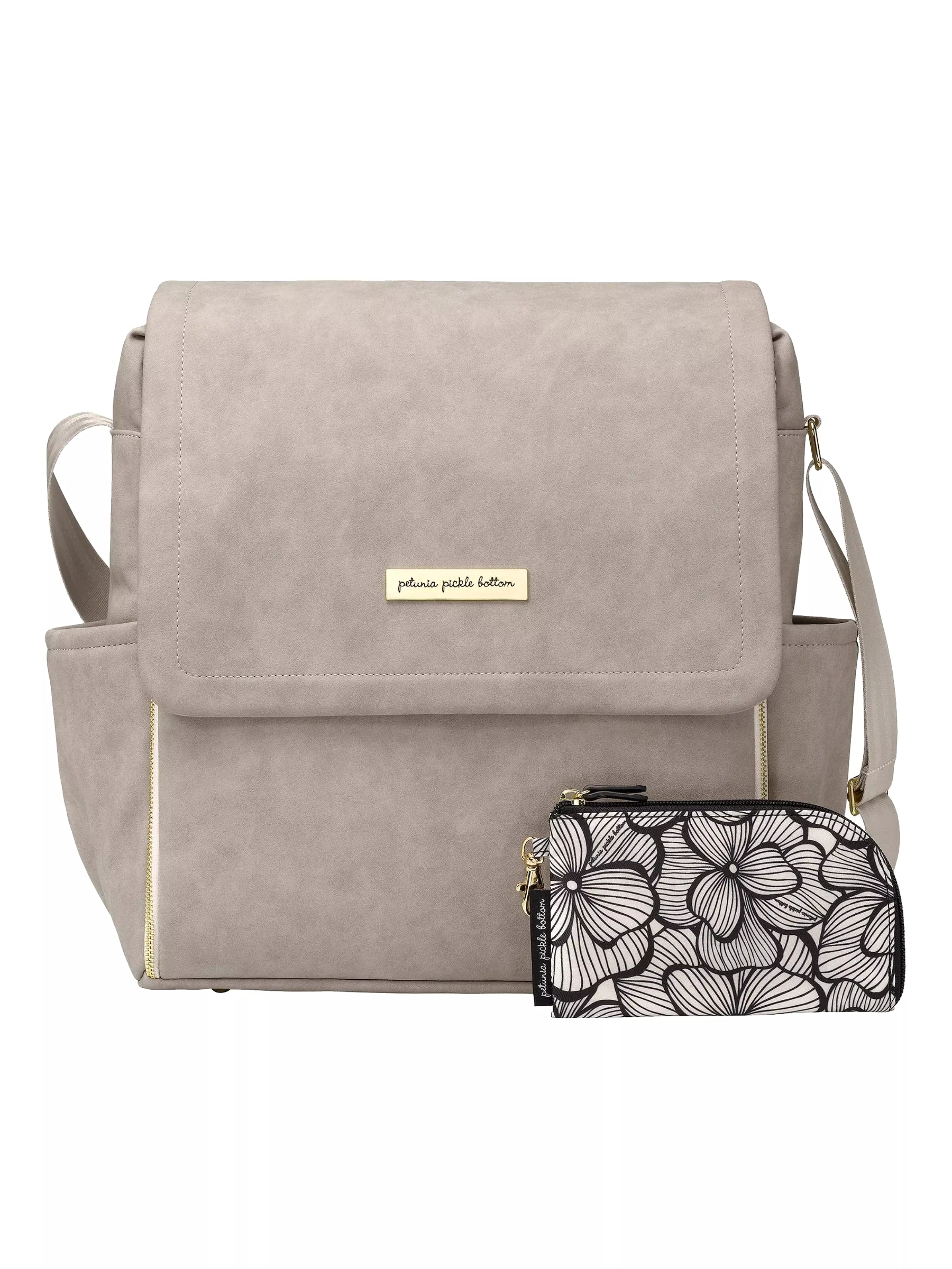 Boxy Backpack - Grey Leatherette