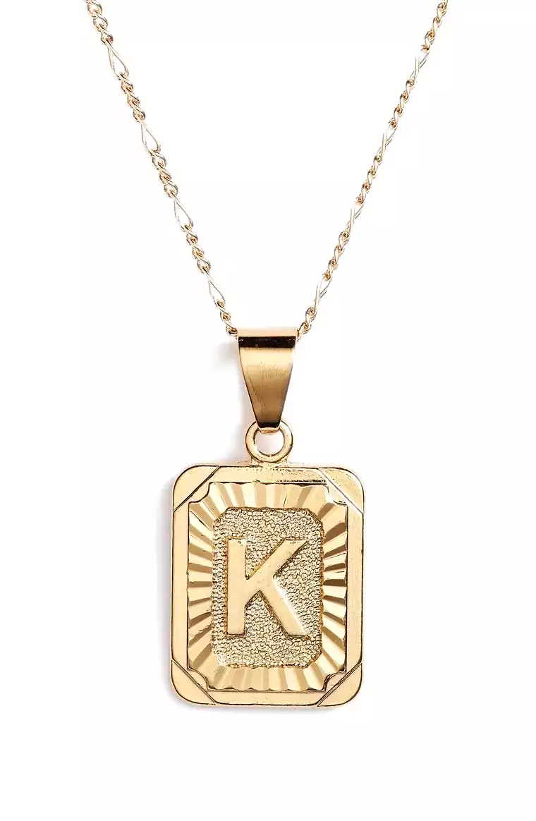 BRACHA Initial Card Necklace