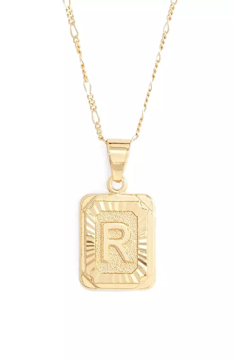 BRACHA Initial Card Necklace