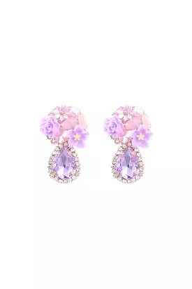 BRIDGERTON EARRINGS LILAC