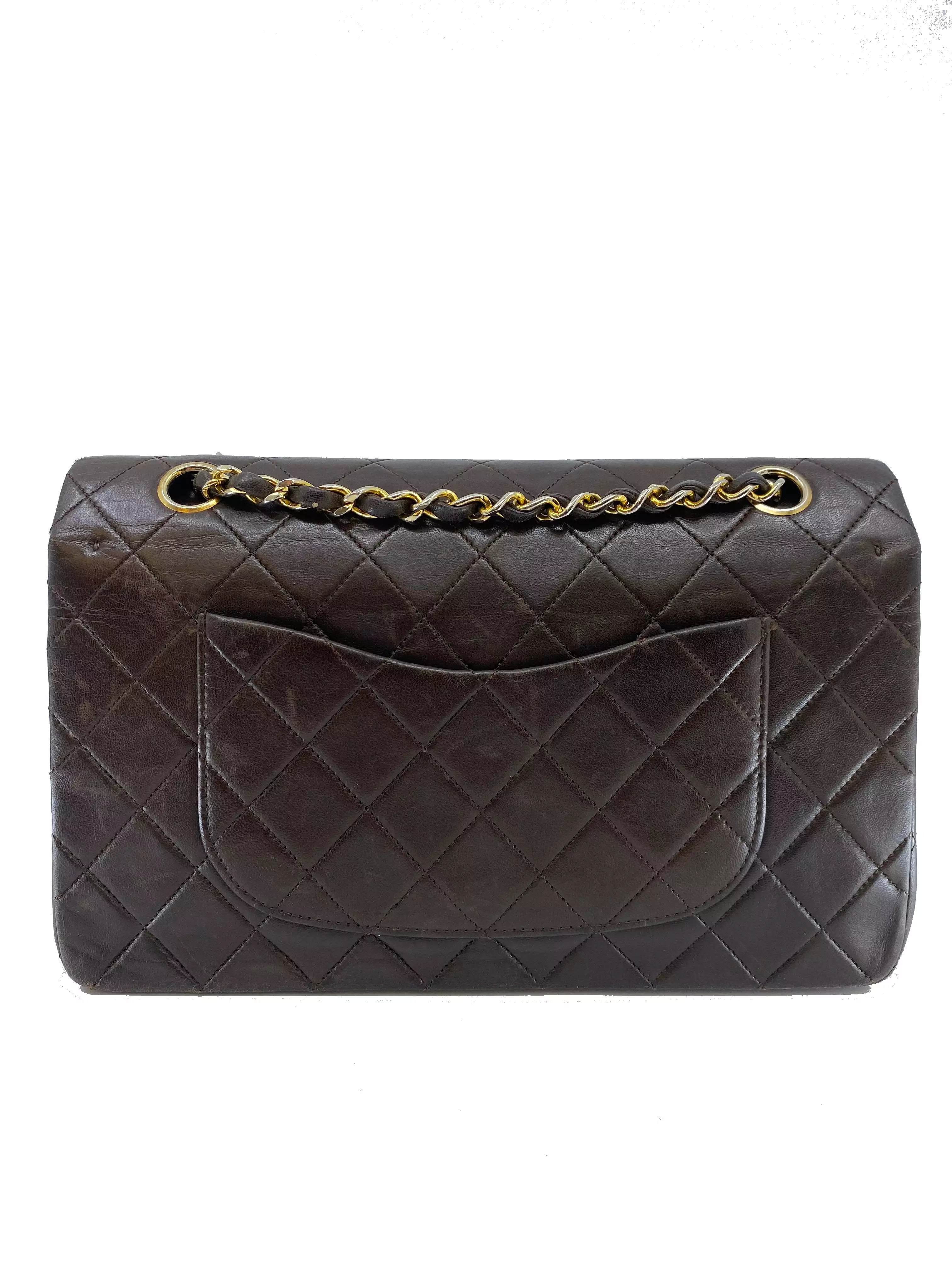 Chanel Vintage Quilted Lambskin Medium Classic Double Flap Bag