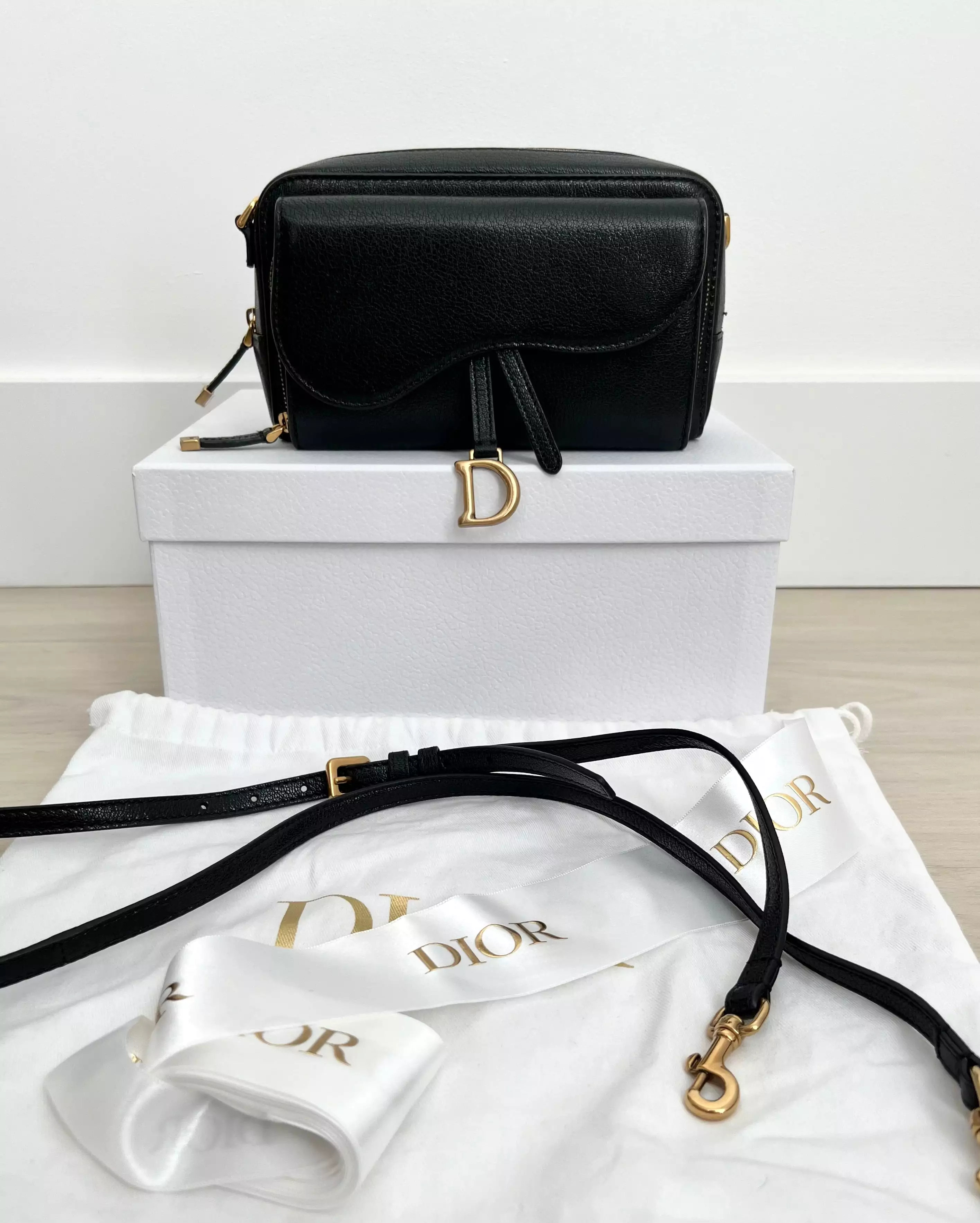 Christian Dior Saddle Double Pouch Bag