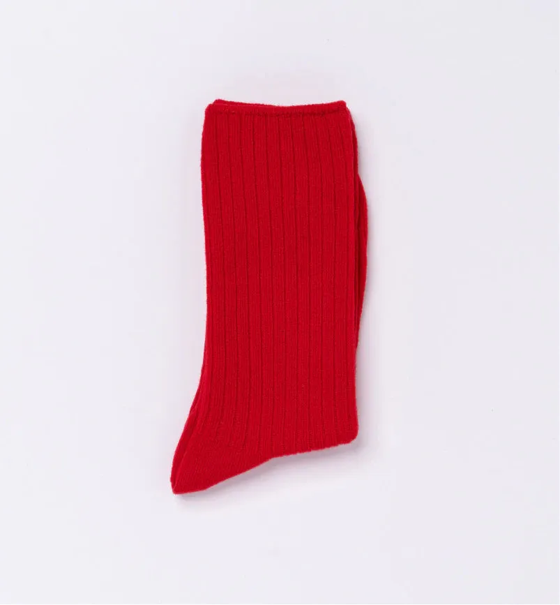 Chusette 100% Wool Socks | Candy Red