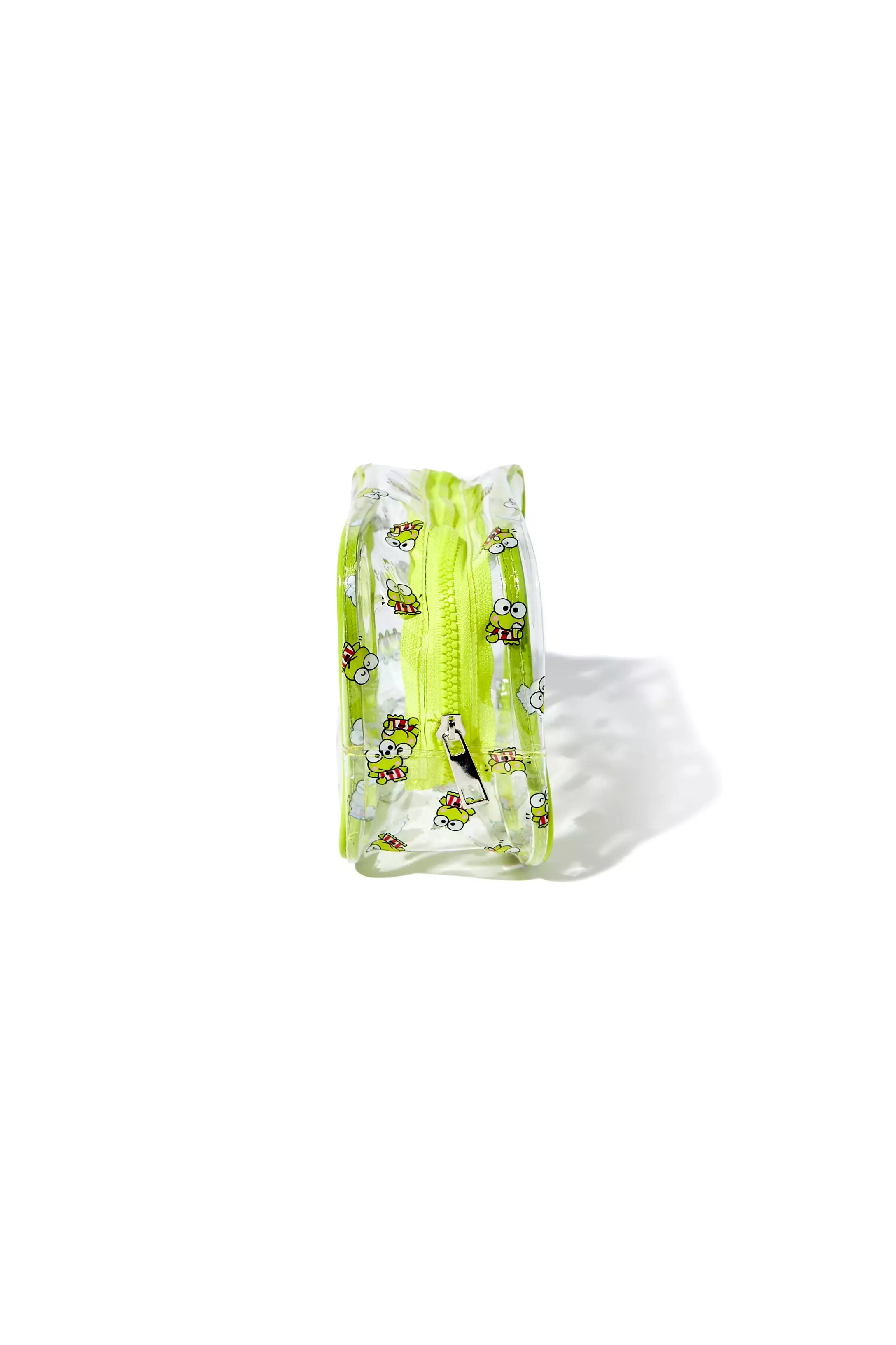 Clear Frog Print Makeup Bag