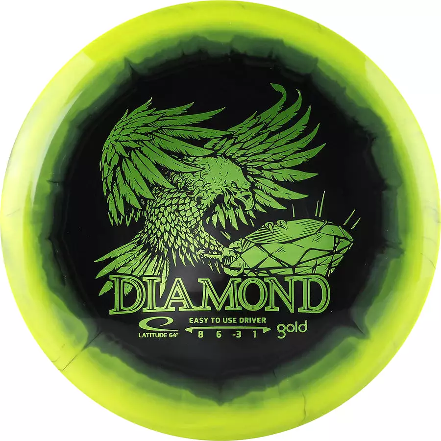 Diamond Gold Orbit Inverted Stamp