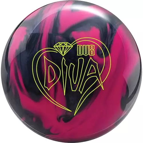 DV8 Diamond Diva Hybrid Bowling Ball Pink/Black Diamond