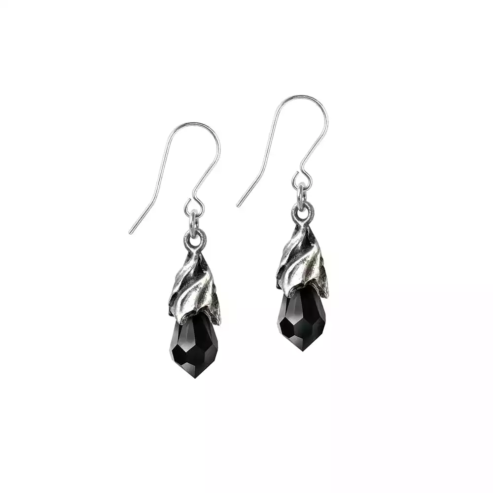 Empyrean Tear Earrings (Black)