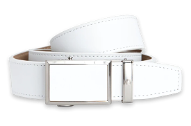 Go-In Traditions Smooth White, 1 3/8 Strap, Golf Belt