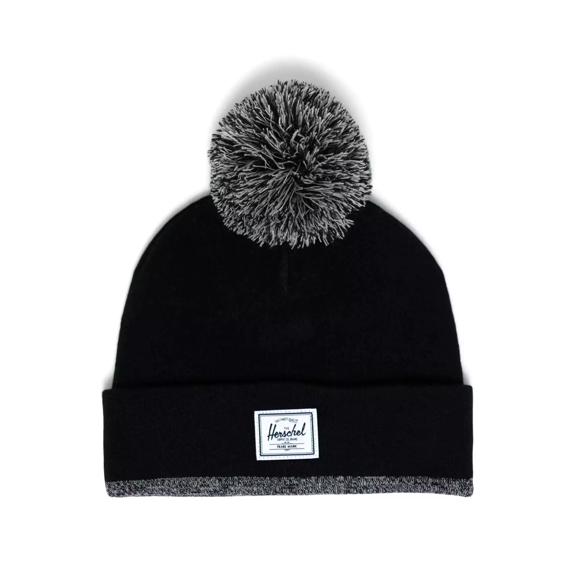 Herschel Black Elmer Pom Beanie