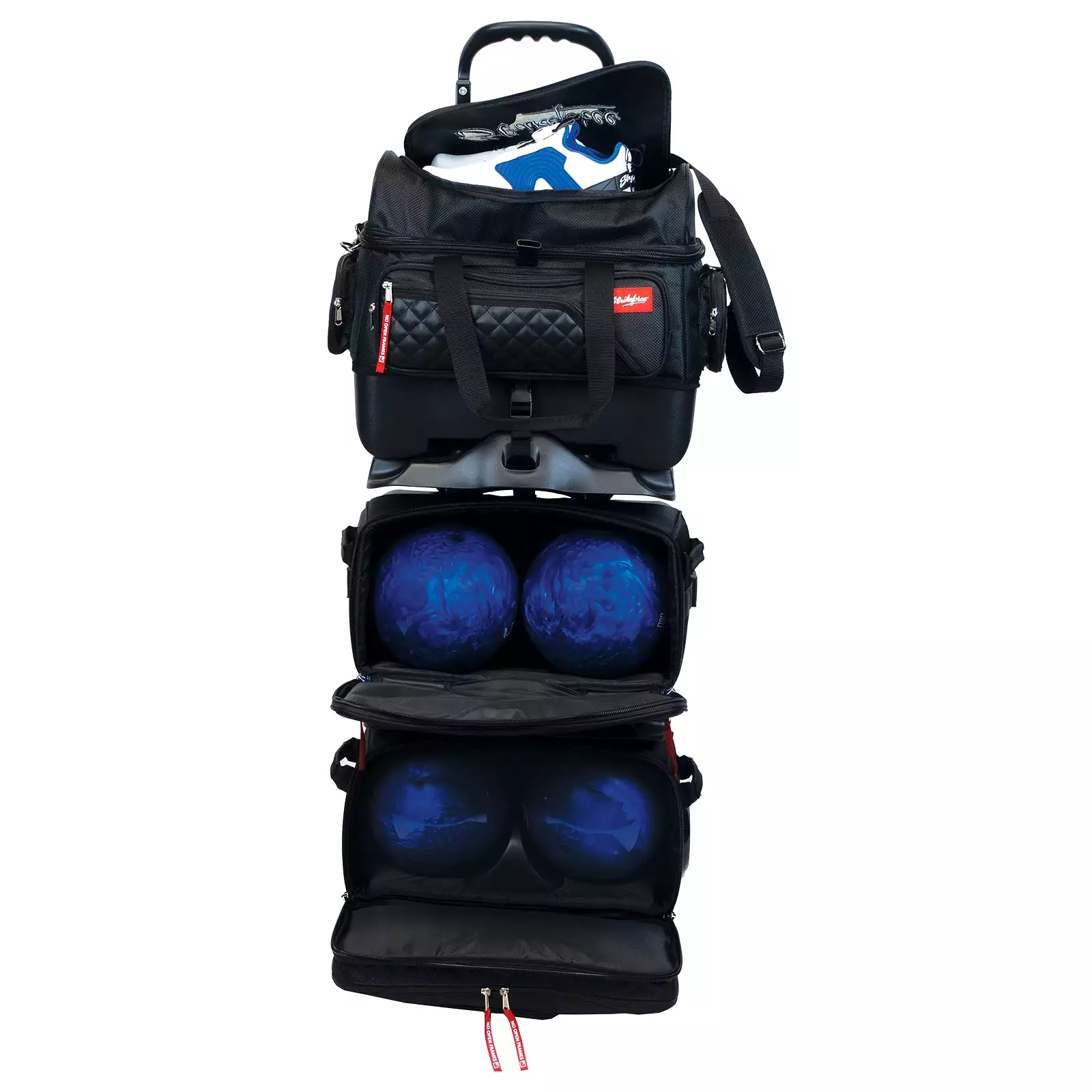 KR Strikeforce Diamond 6 Ball Roller Black Bowling Bag