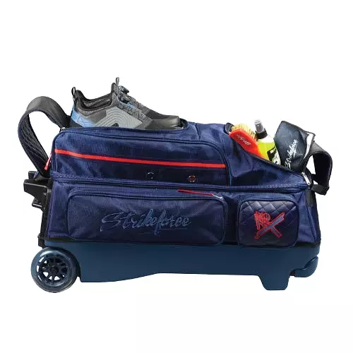 KR Strikeforce Diamond Navy Triple Roller Premium Bowling Bag