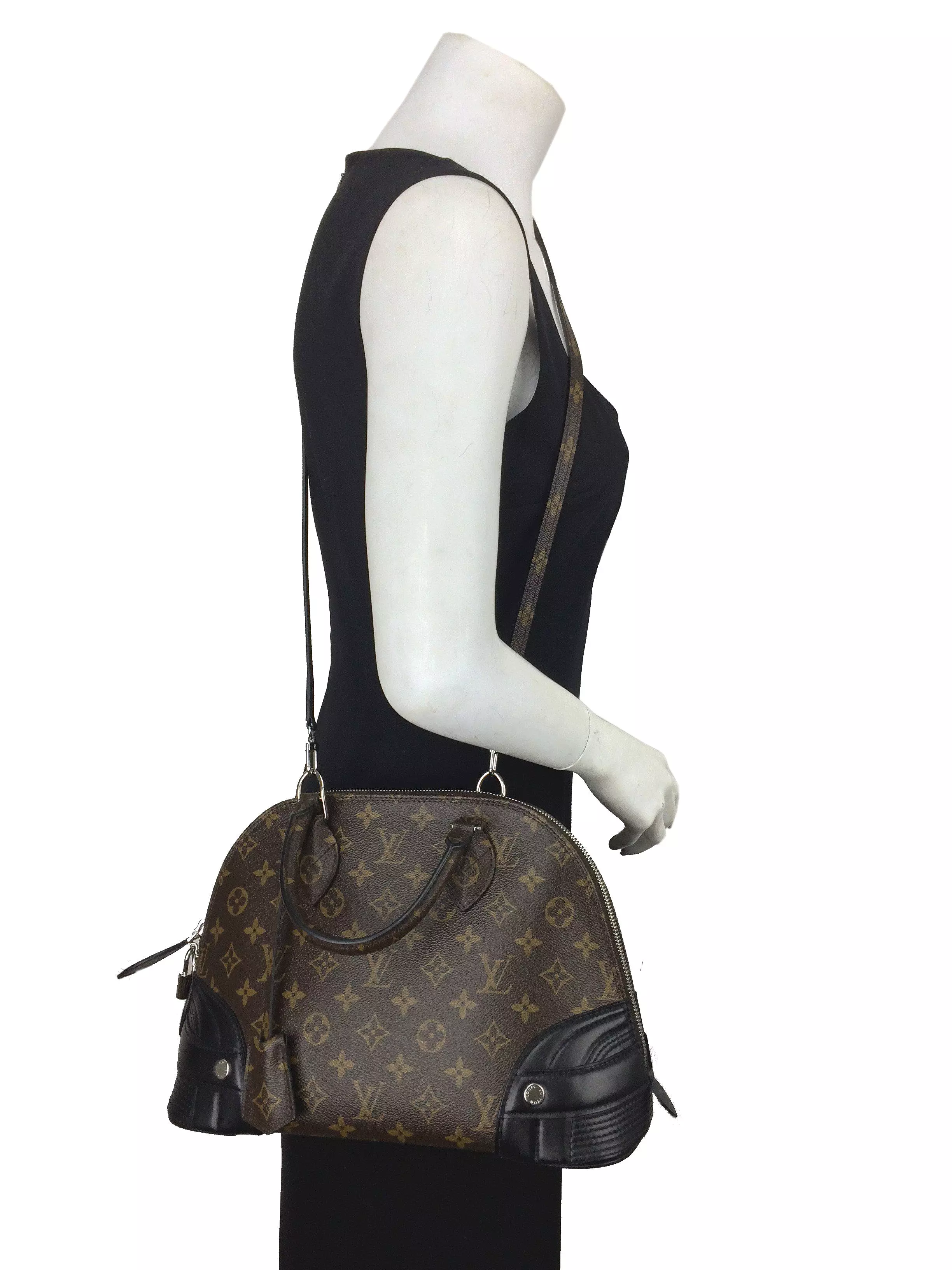 Louis Vuitton Limited Edition Shiny Monogram Canvas Alma PM Bag