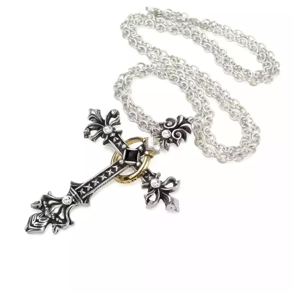 Maryam Theotokos Ring Cross Pendant