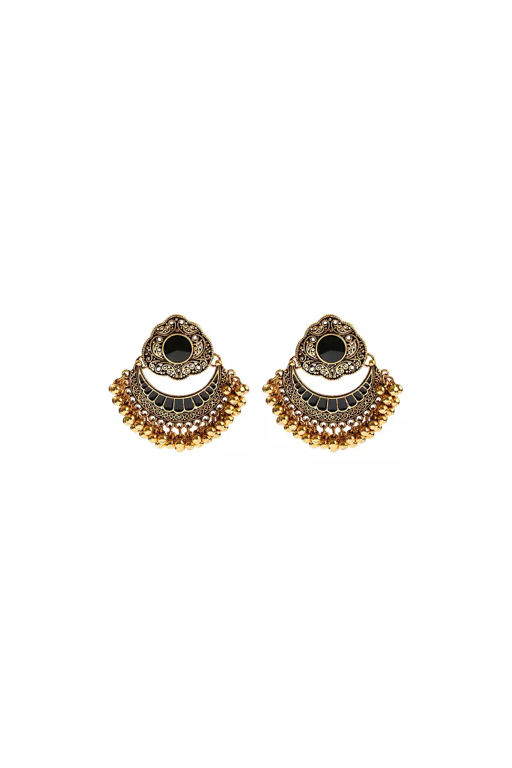 MEERA EARRINGS BLACK