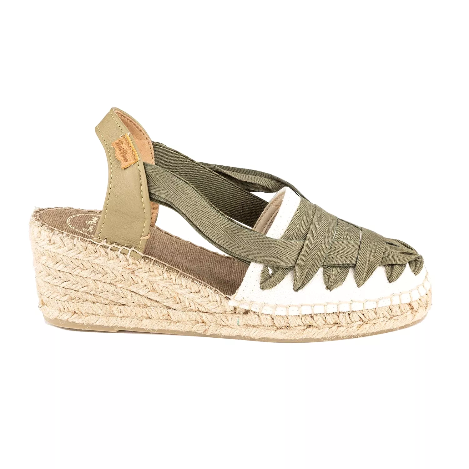 Multicolor Cotton Blend Wedge Espadrille for Women - Tracy-CU