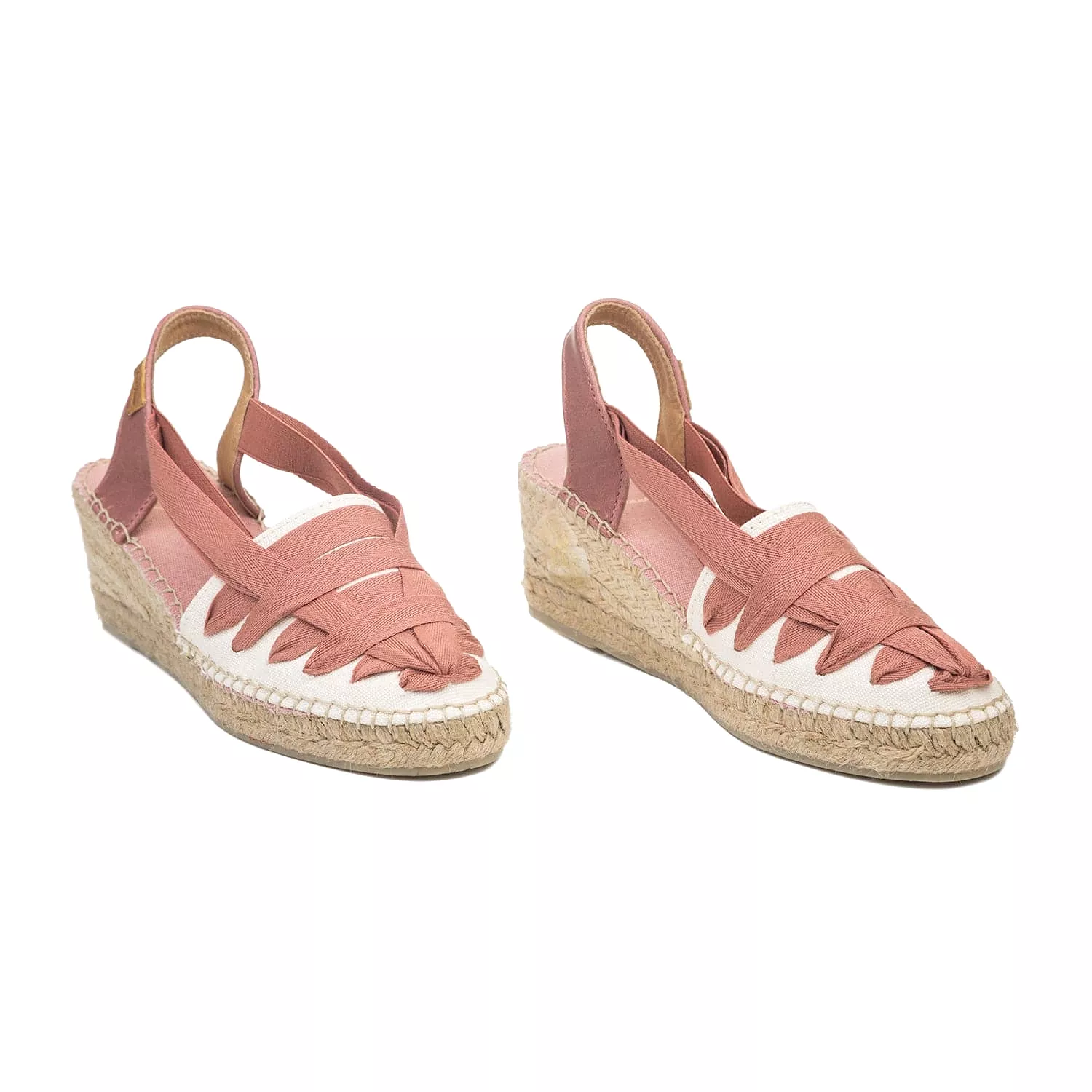 Multicolor Cotton Blend Wedge Espadrille for Women - Tracy-CU