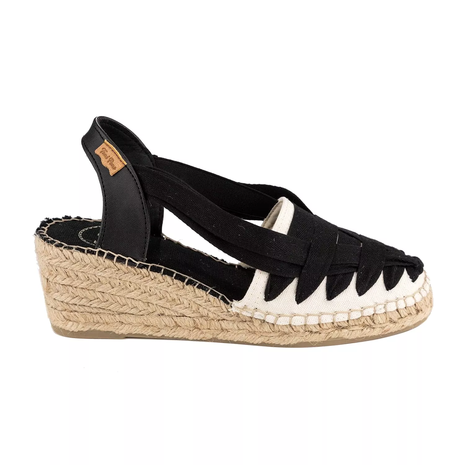 Multicolor Cotton Blend Wedge Espadrille for Women - Tracy-CU