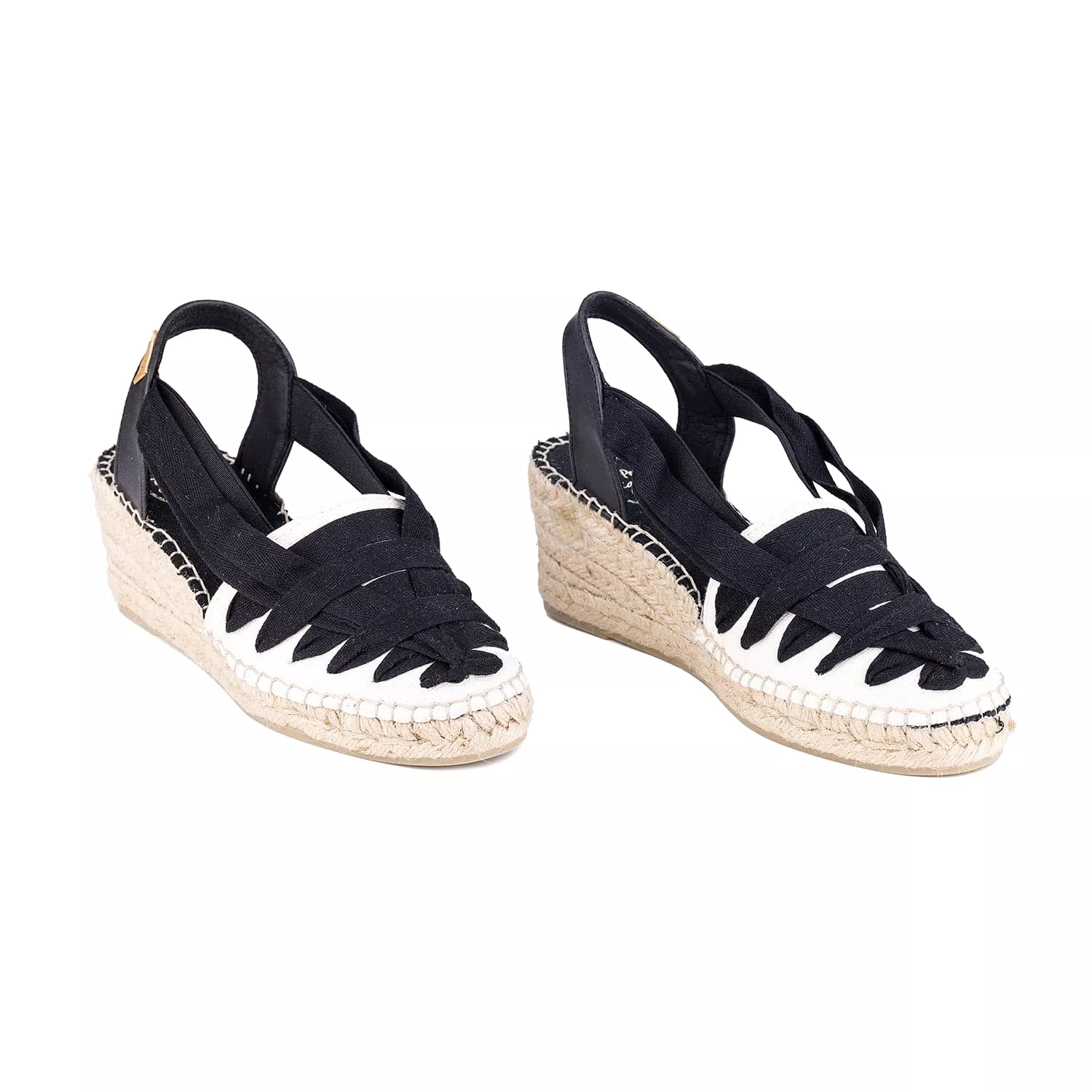 Multicolor Cotton Blend Wedge Espadrille for Women - Tracy-CU