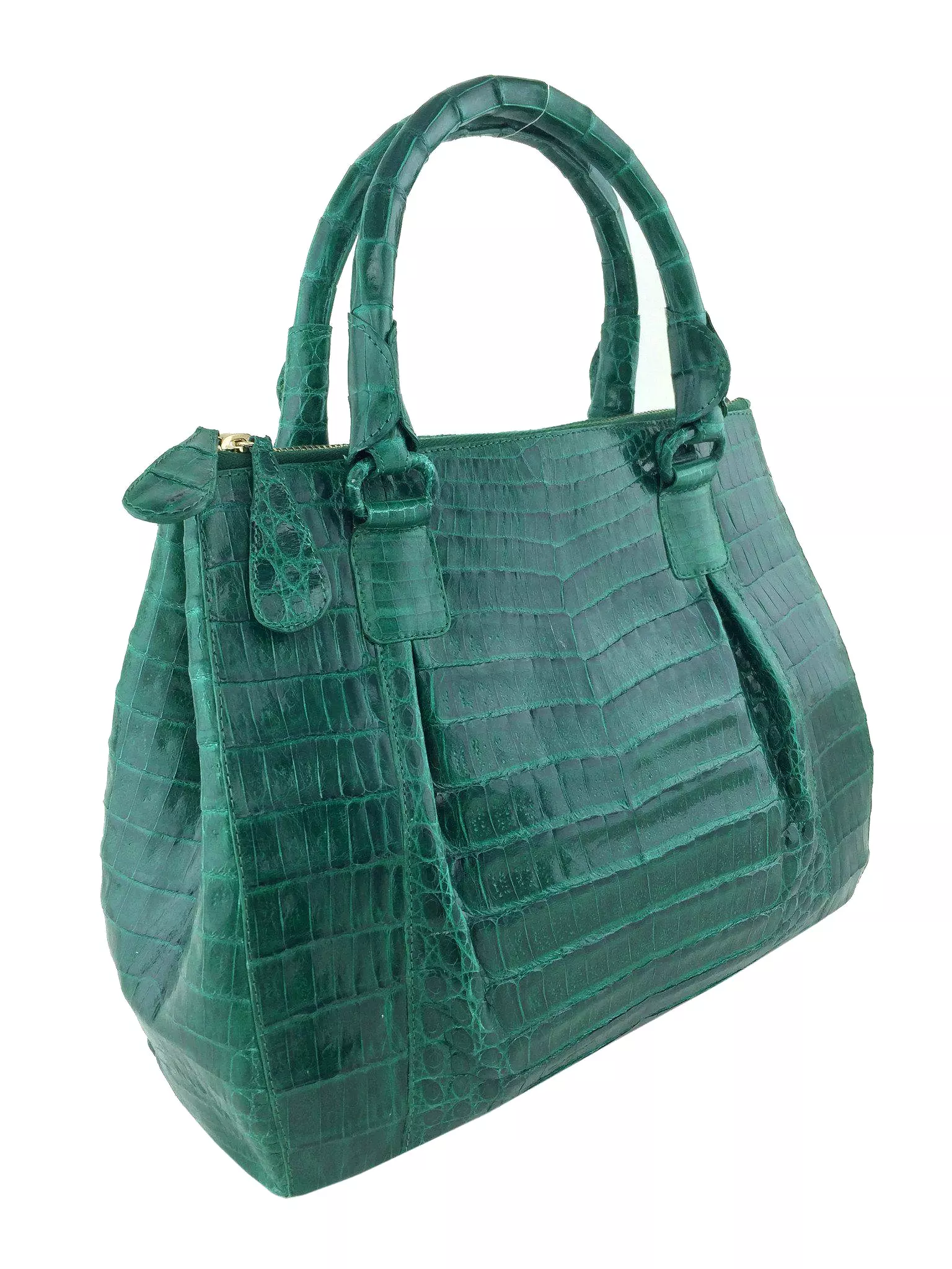 Nancy Gonzalez Double-Zip Crocodile Tote Bag