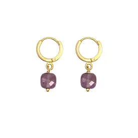 Nila Ava Earrings - Amethyste