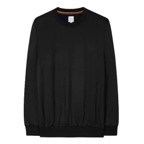 Paul Smith - 'Artist Stripe' Wool Sweatshirt in Black