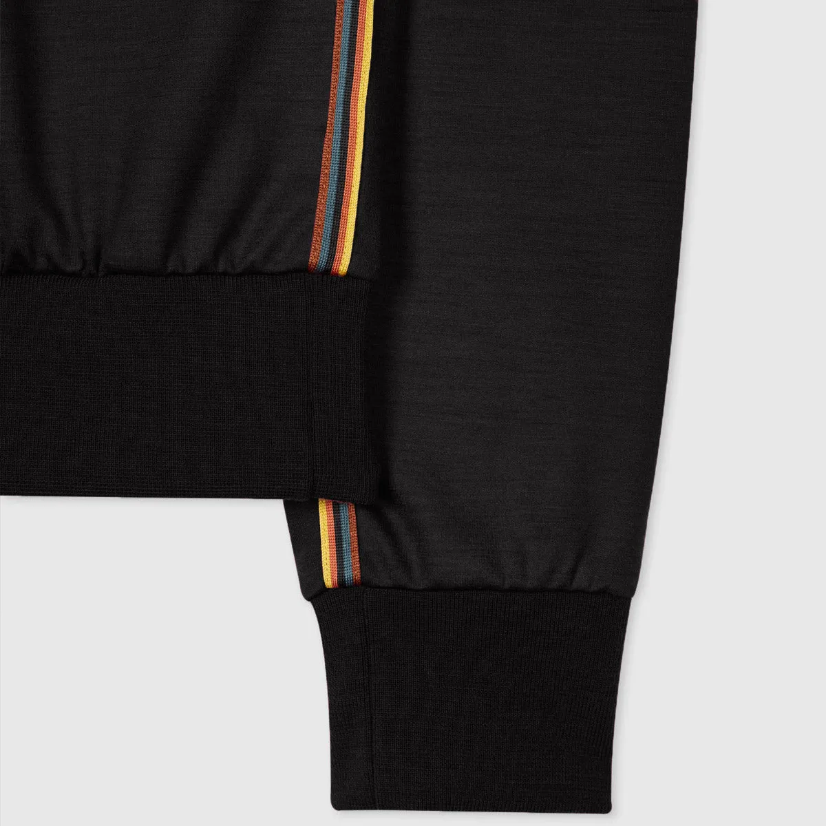 Paul Smith - 'Artist Stripe' Wool Sweatshirt in Black