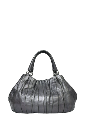 Prada Grey Nappa Leather Hobo Bag