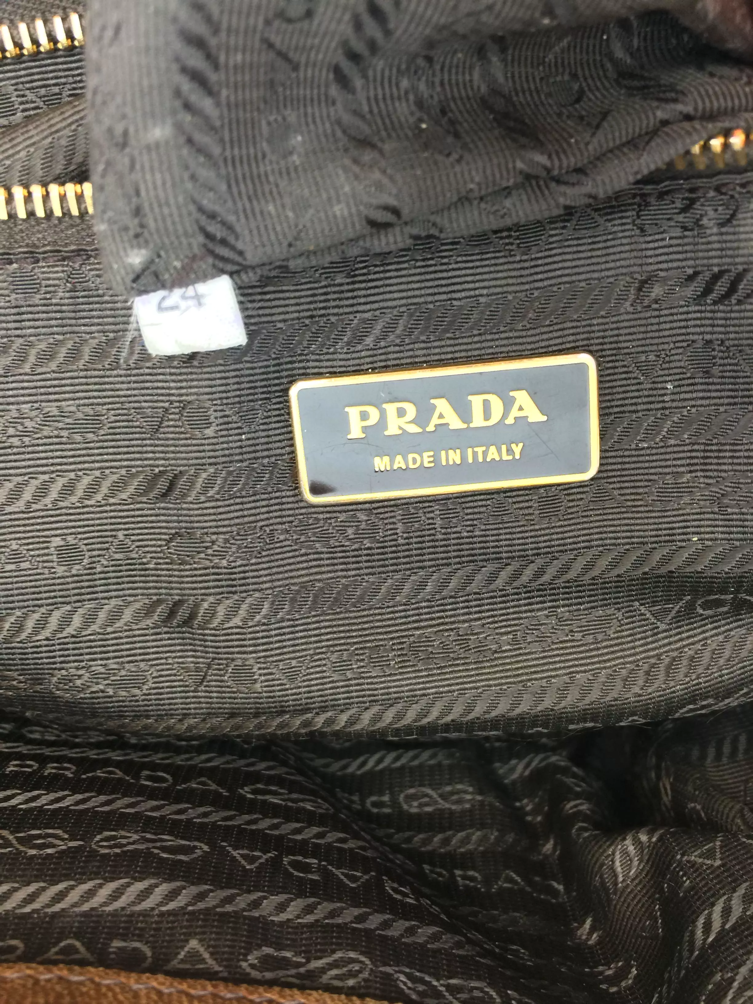 Prada Nappa Gaufre Antik Tote Bag