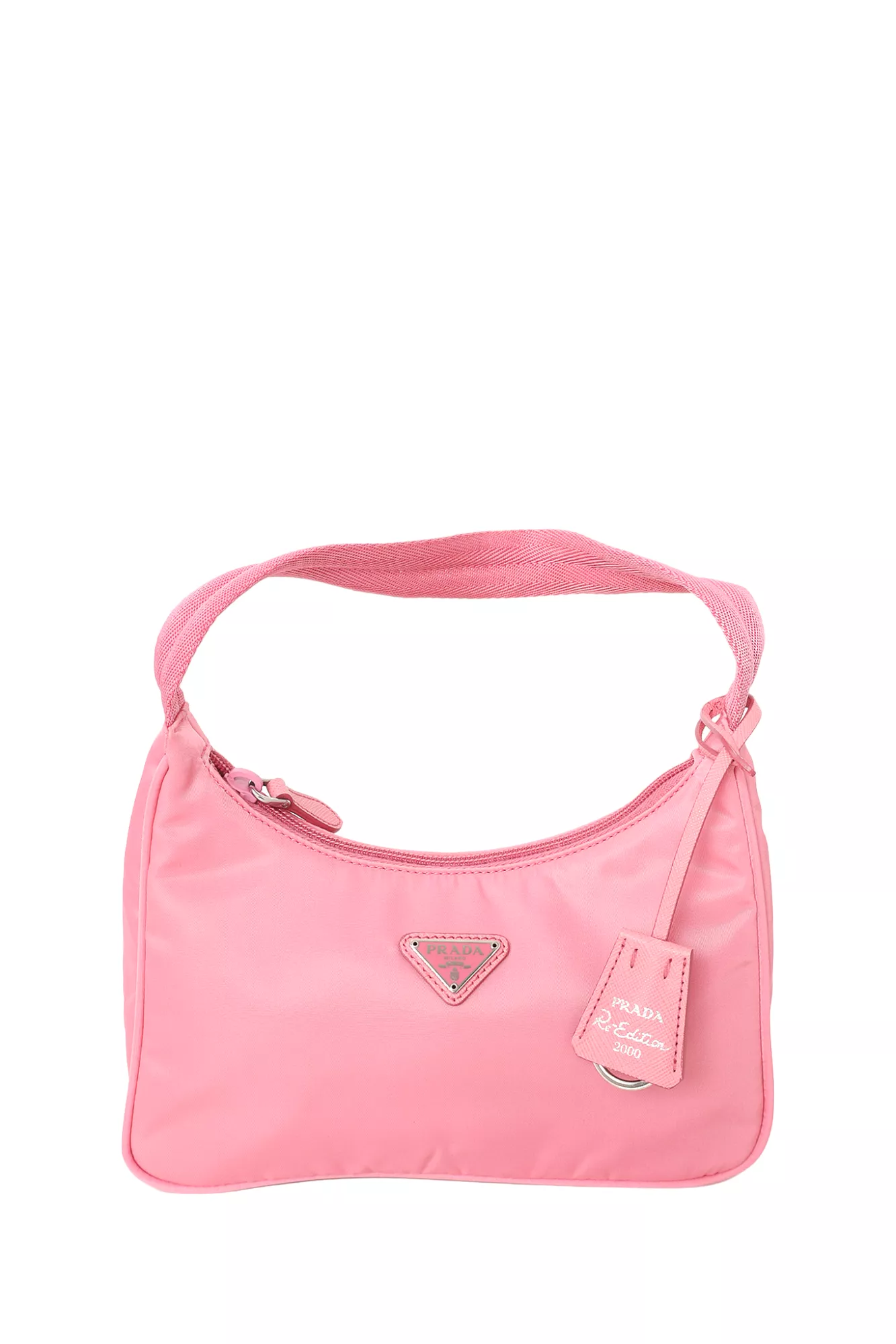 Prada Pink Re-Nylon Mini Re-Edition 2000 Hobo Bag