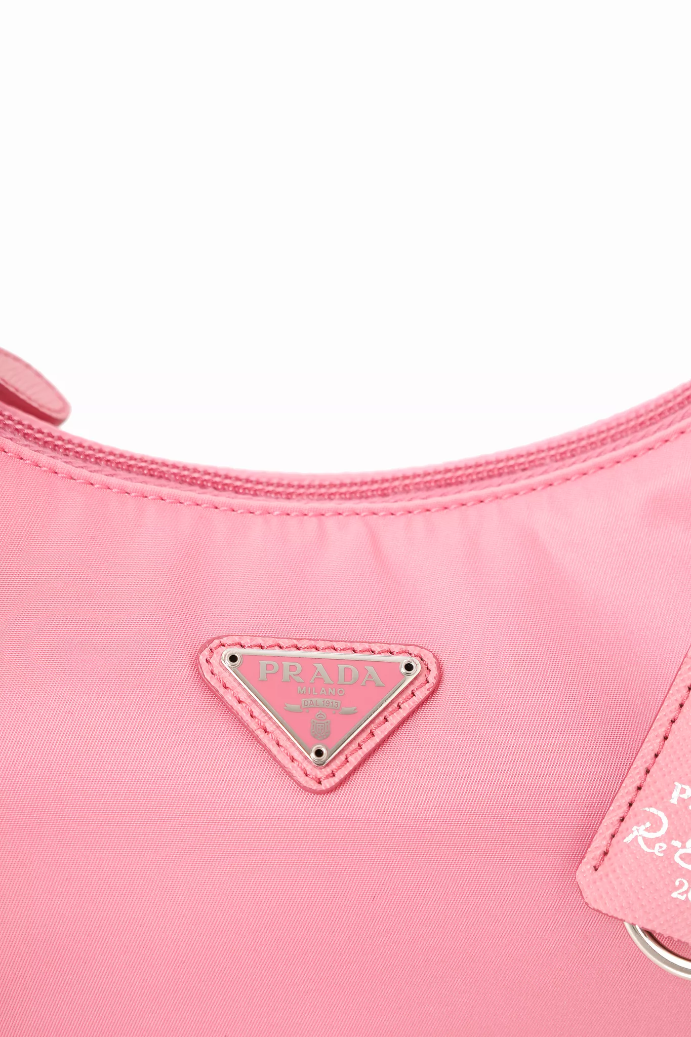 Prada Pink Re-Nylon Mini Re-Edition 2000 Hobo Bag