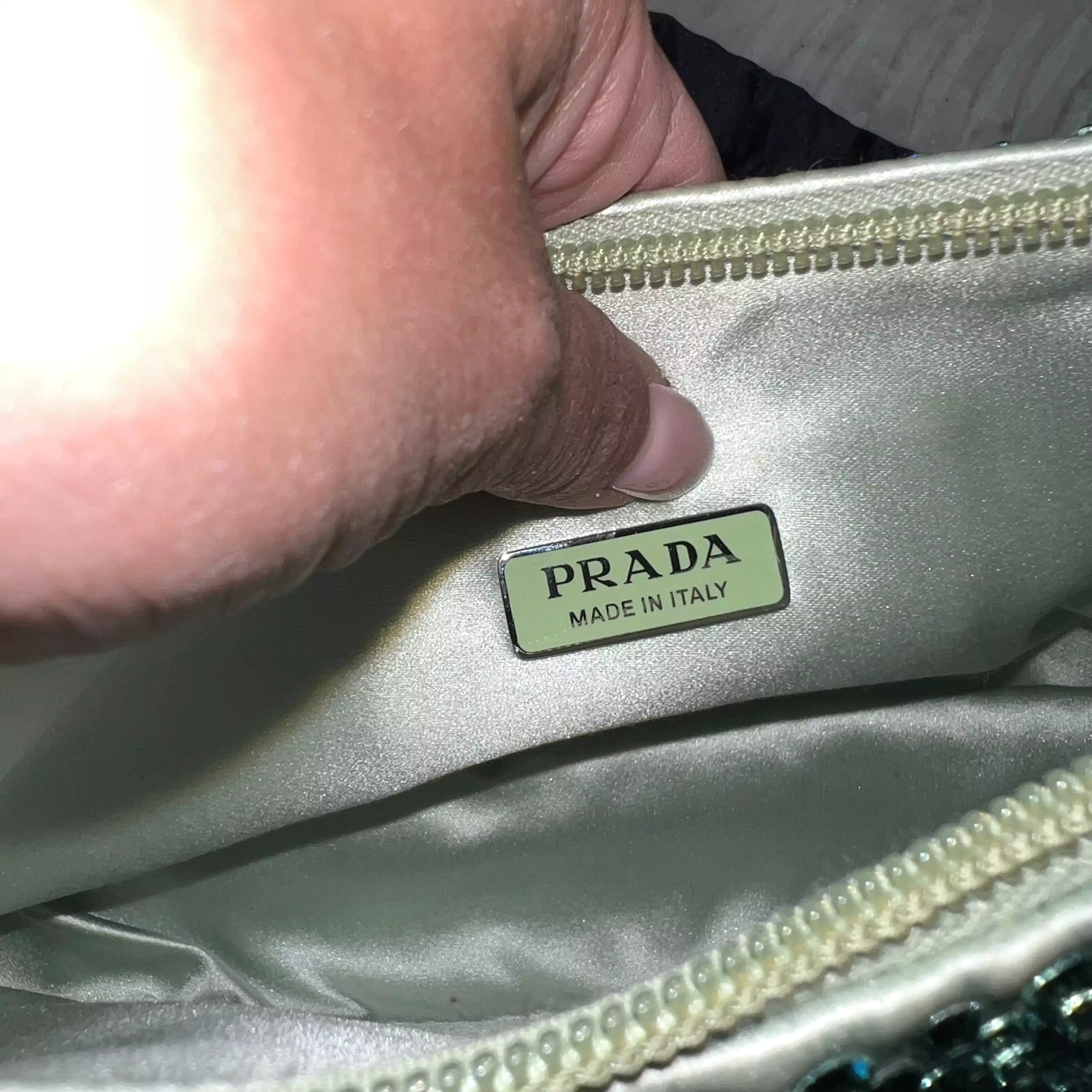 Prada Satin mini-bag with crystals