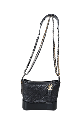 Pre-loved Chanel? 2021 Black Quilted Leather Small Gabrielle Hobo Bag with Mixed Hardware