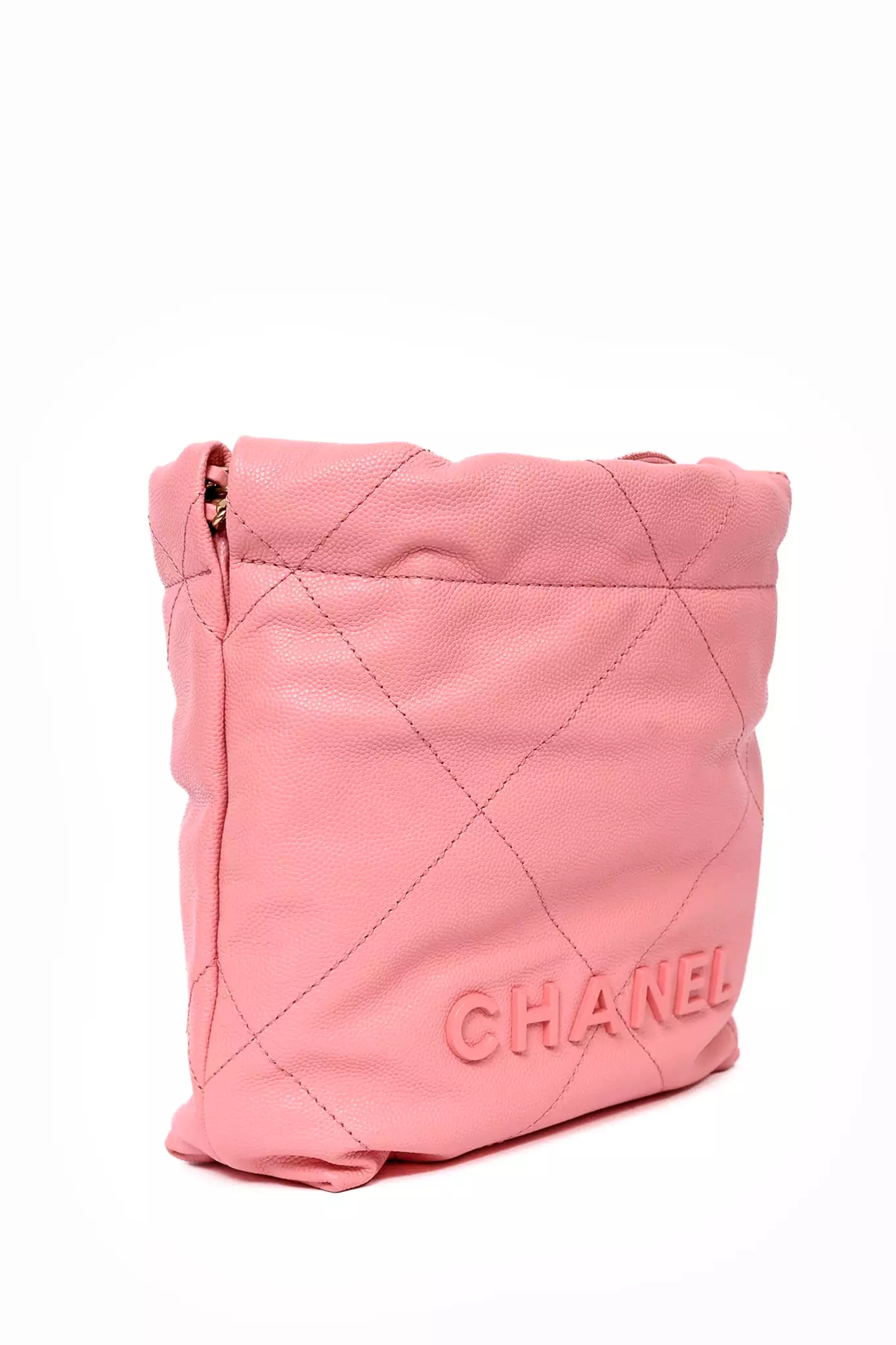 Pre-loved Chanel? Pink Caviar Mini 22 Hobo Bag