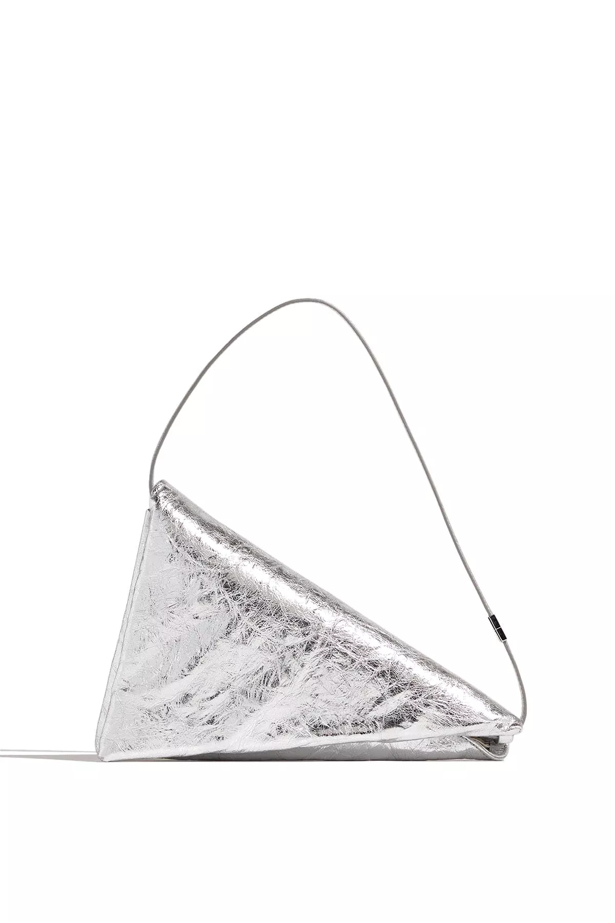 Prisma Triangle Bag in Silver