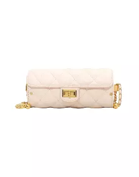 PU Leather Barrel Quilted Bag