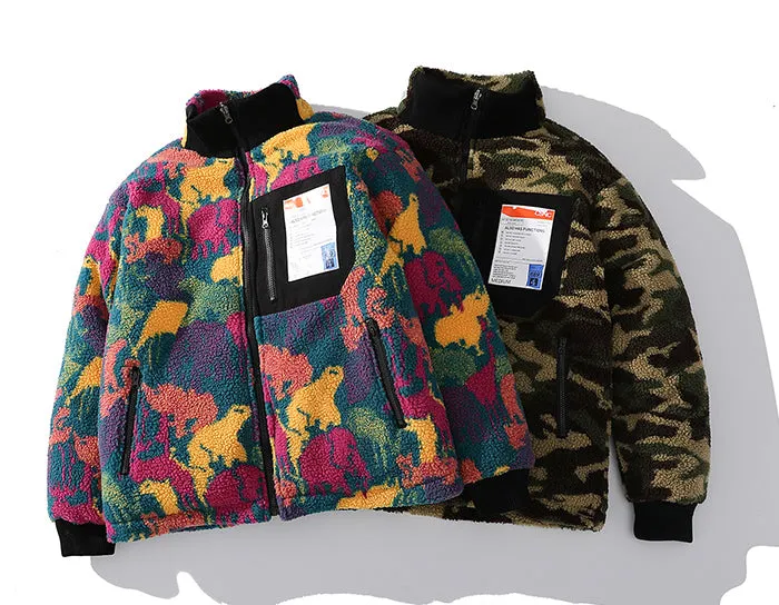 Reversible Borg Zip-Up in Camo