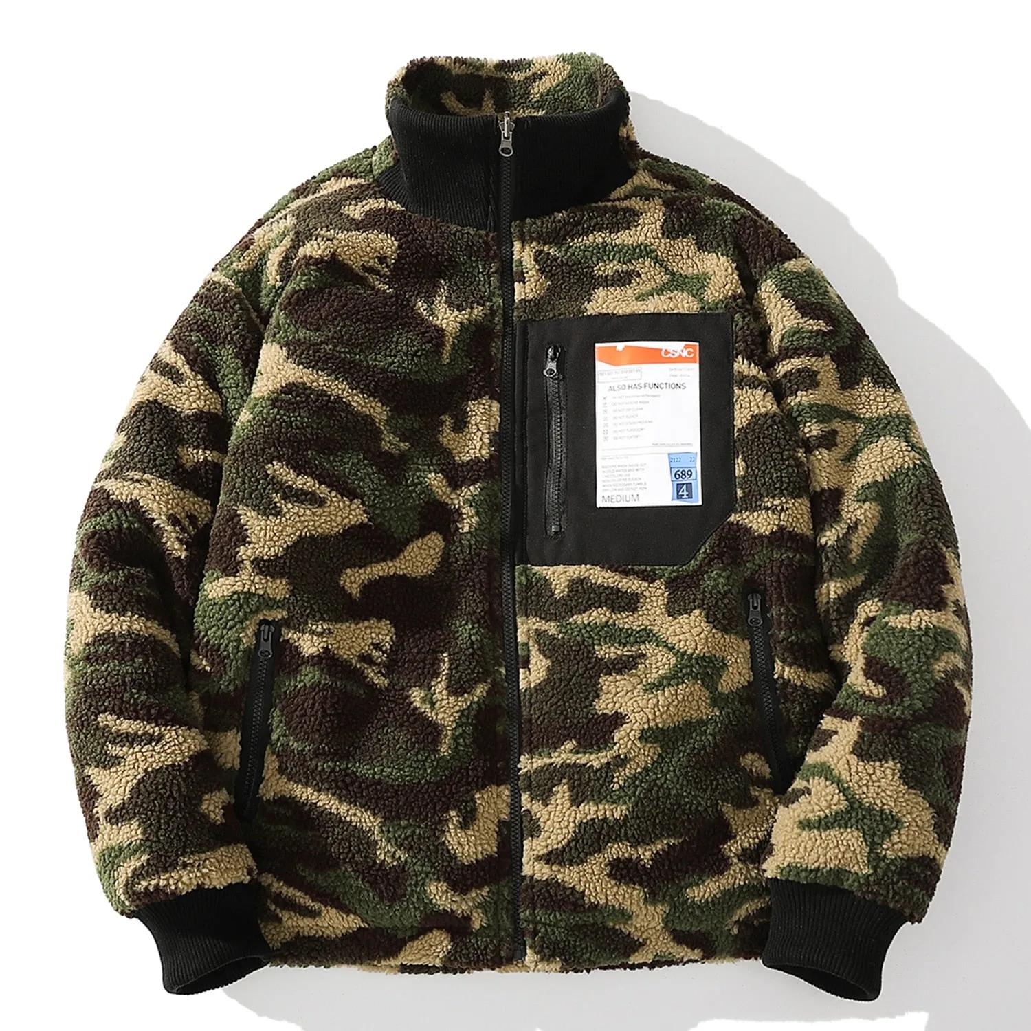 Reversible Borg Zip-Up in Camo