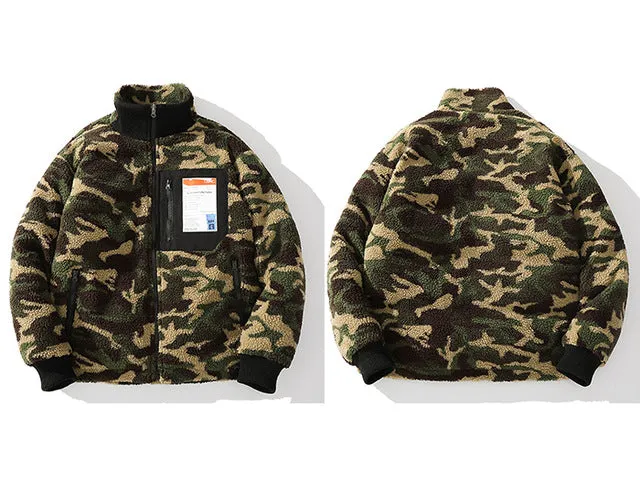 Reversible Borg Zip-Up in Camo