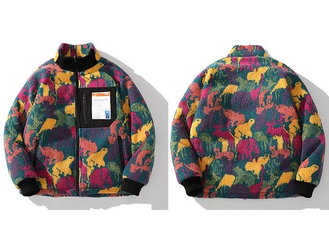 Reversible Borg Zip-Up in Camo