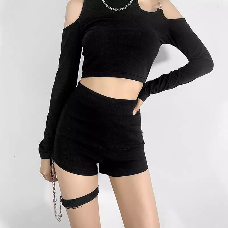 Ring Chain Strap Shorts